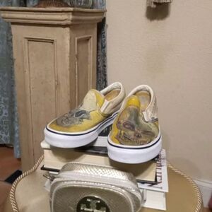 VANS Authentic x Vincent Van Gogh Skulls Men’s Sz 5.5 Women 7 Slip-On